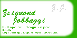 zsigmond jobbagyi business card